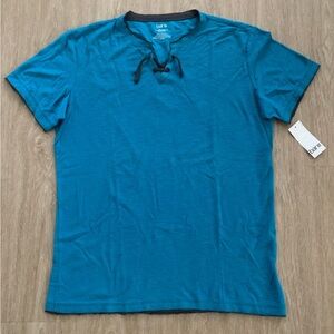 Bar III Men's Blue Short Sleeve Tee